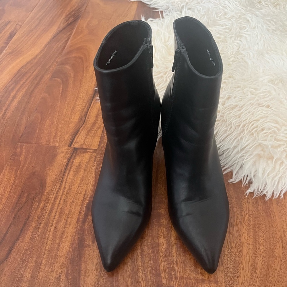 Dolce Vita Black Pointed Toe Ankle Boots